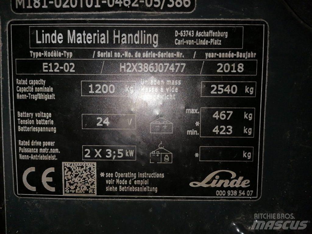 Linde E12-02 Elektrostapler