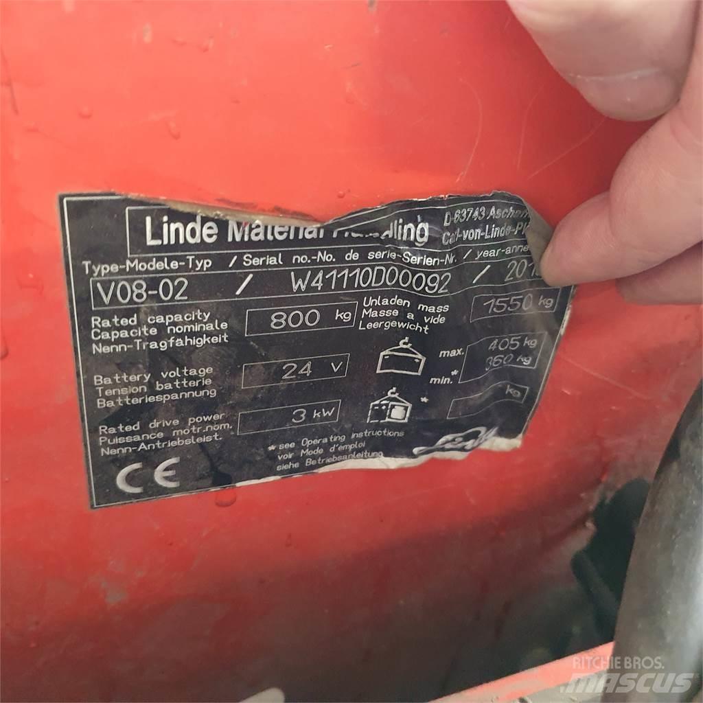 Linde V08-02 Mittelhub-Kommissionierer