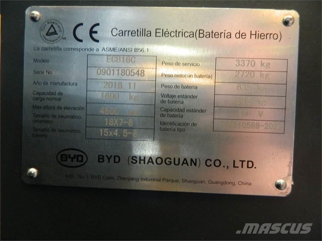 BYD ECB16C Elektrostapler