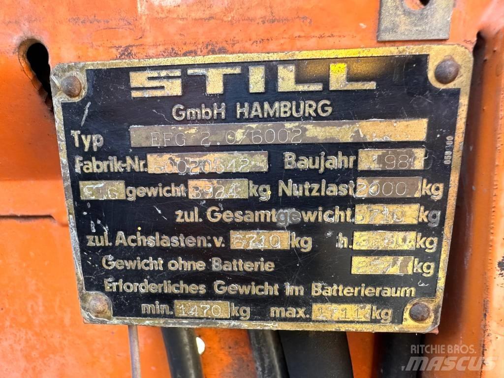 Still EFG 2.0/6002 Elektrostapler