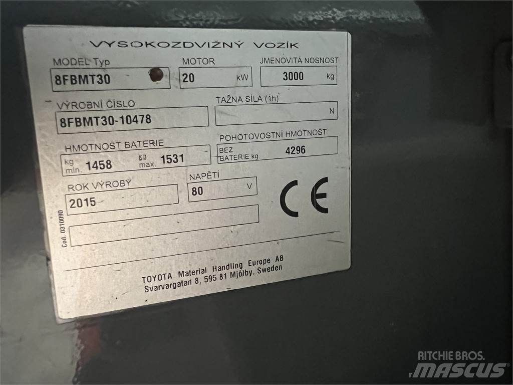Toyota 8FBMT30 Elektrostapler