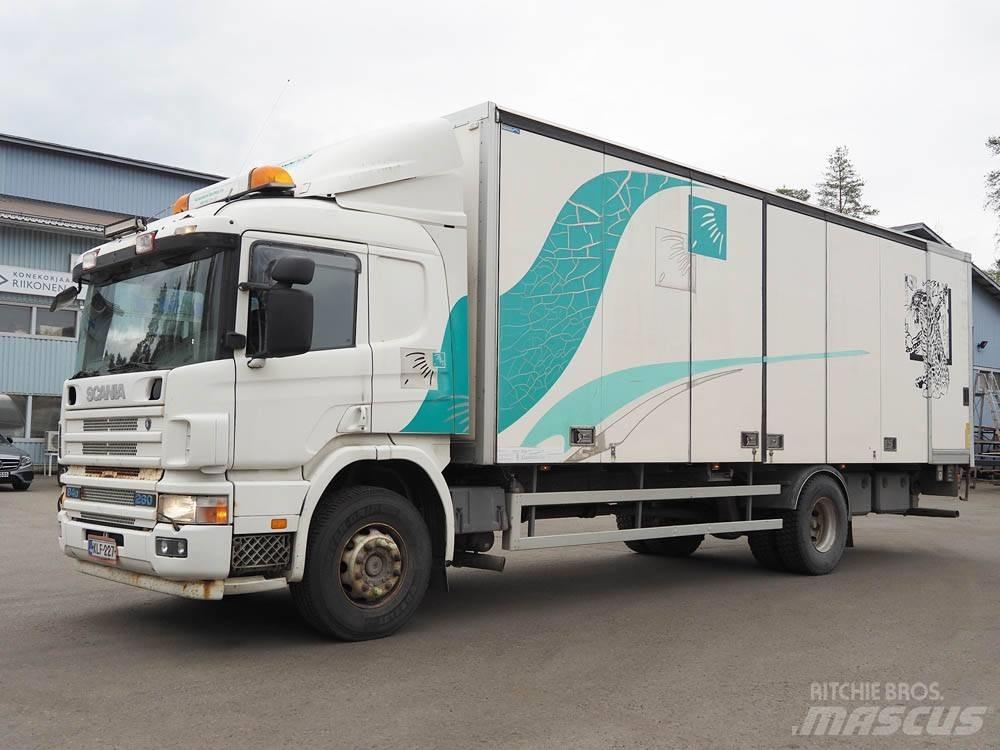 Scania 94 D 260 Pritschenwagen/Pritschenwagen mit Seitenklappe