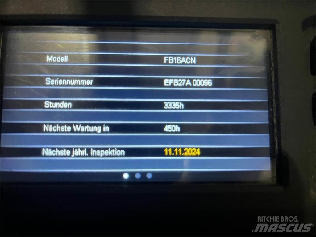 Mitsubishi FB16ACN Elektrostapler