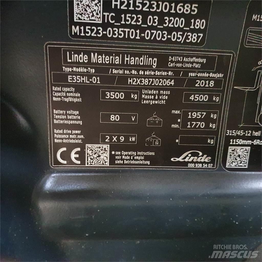 Linde E35HL Elektrostapler