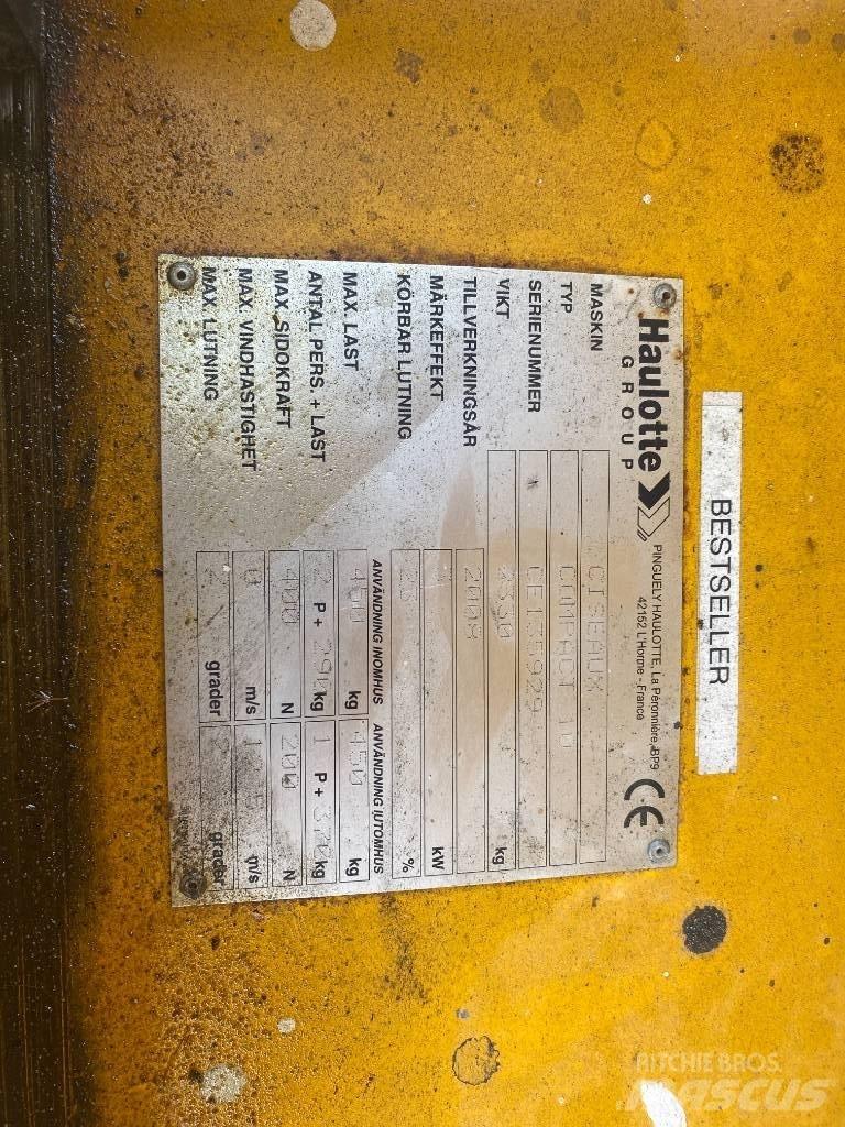 Haulotte Compact 10 Scheren-Arbeitsbühnen