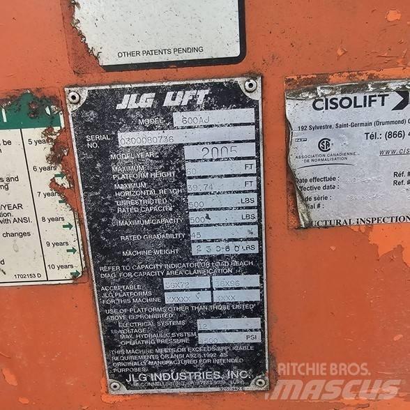 JLG 600AJ Gelenkteleskoparbeitsbühnen