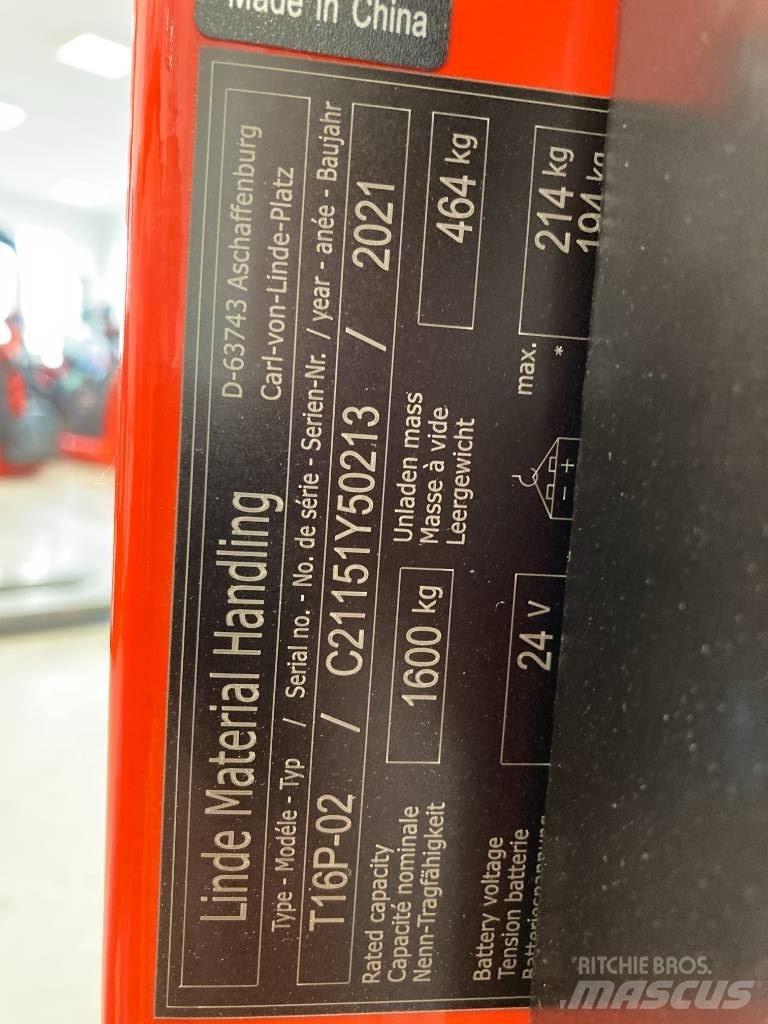 Linde T16P/1151-02 Gabelstapler mit Fahrerstand