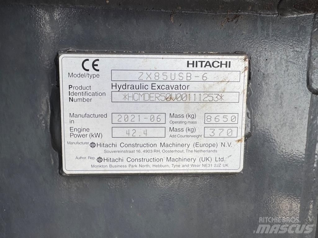 Hitachi ZX 85 US-6 Midibagger  7t - 12t