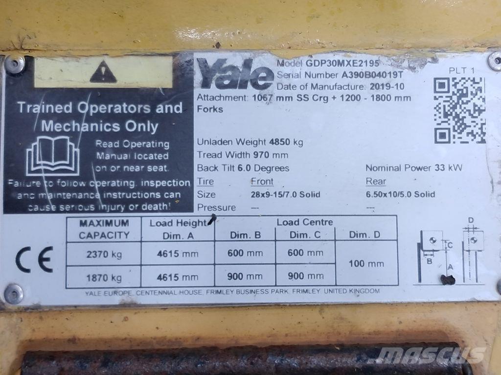 Yale GDP30MXE2195 Dieselstapler