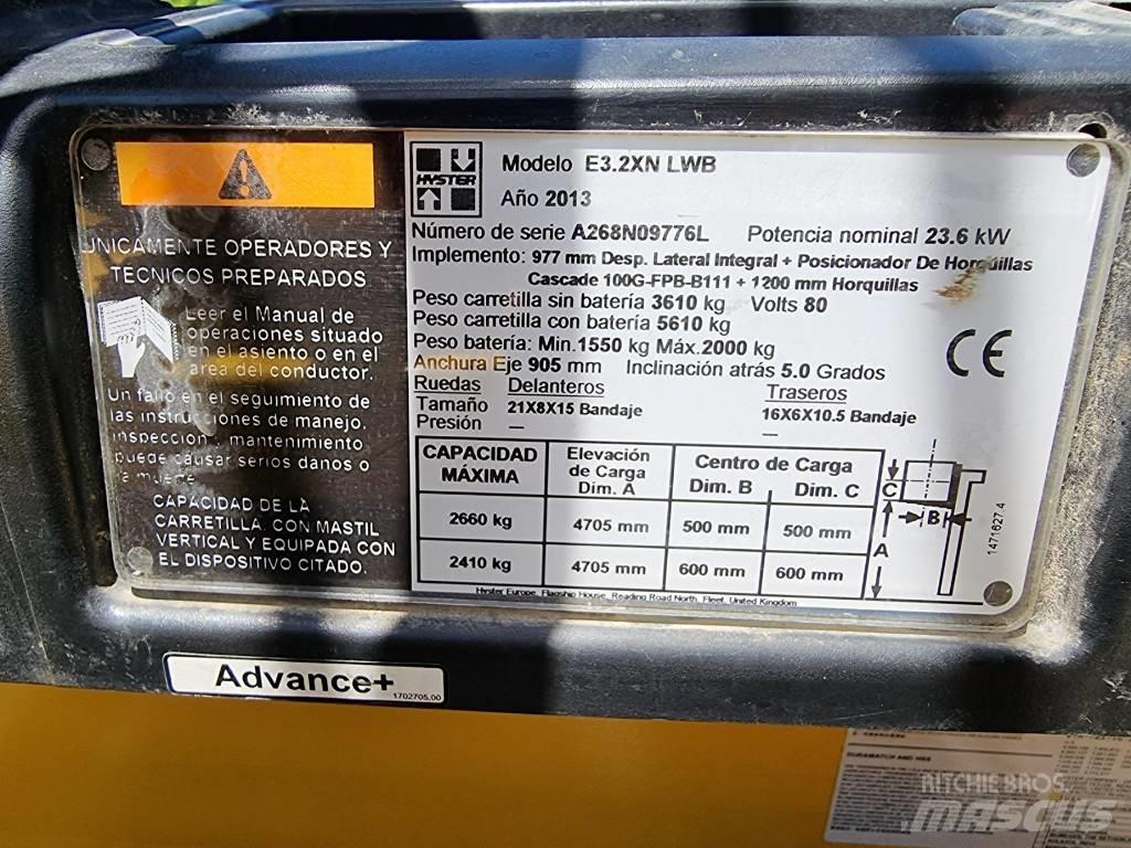 Hyster E 3.20 XN LWB Elektrostapler