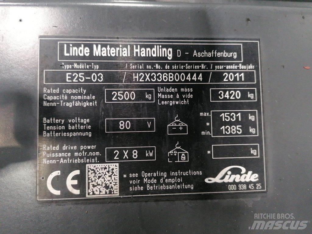 Linde E25-03 Elektrostapler