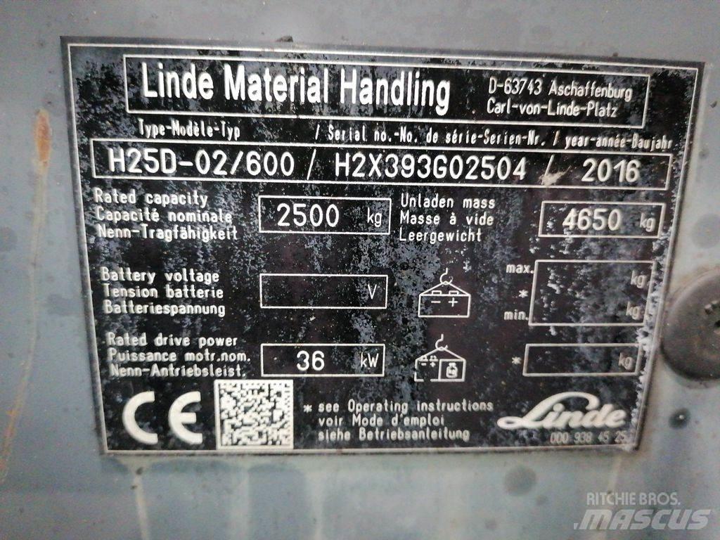 Linde H25D-02/600 Gasstapler