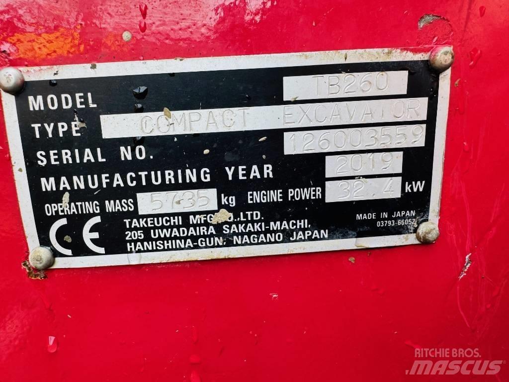 Takeuchi TB 260 Minibagger < 7t