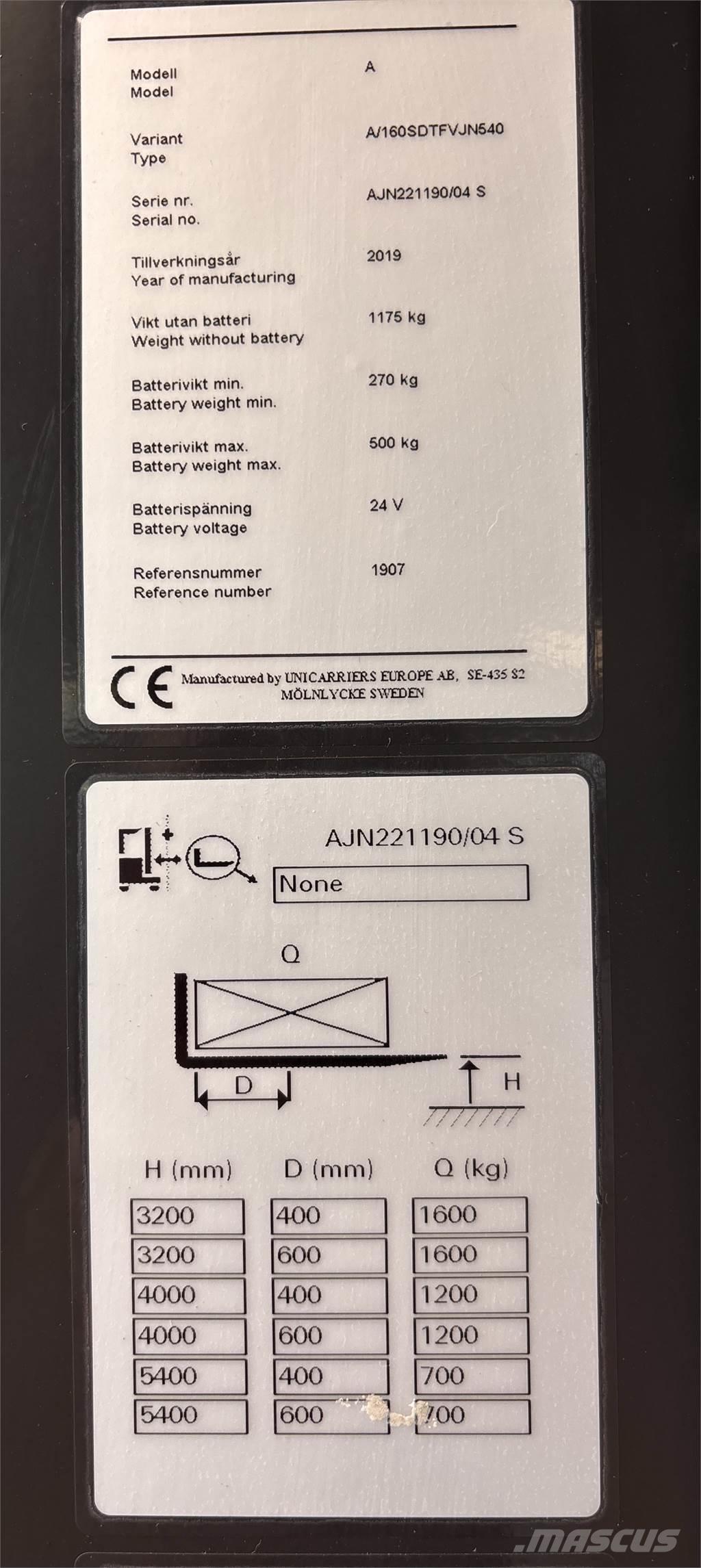 Atlet A160 Selbstfahrstapler