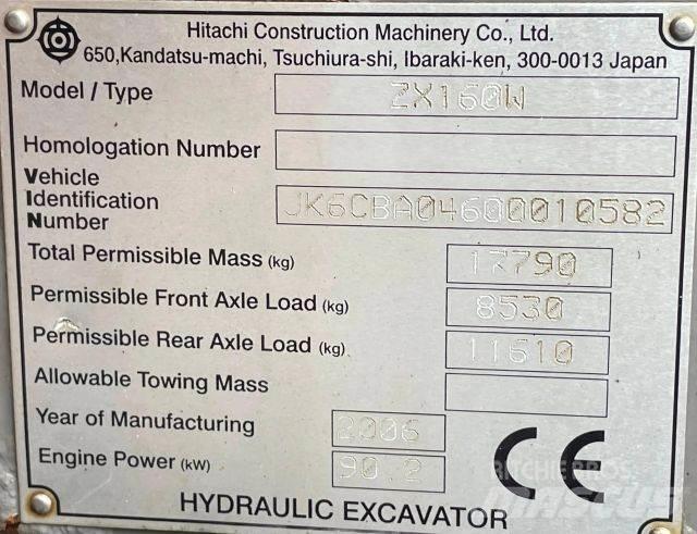 Hitachi ZX 160W Mobilbagger