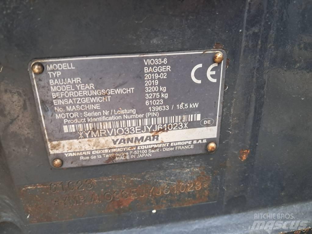 Yanmar Vio 33 Minibagger < 7t