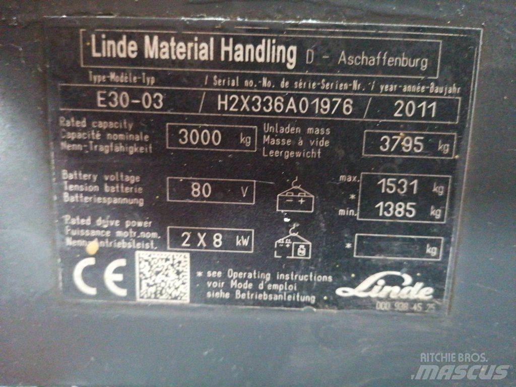 Linde E30-03 Elektrostapler