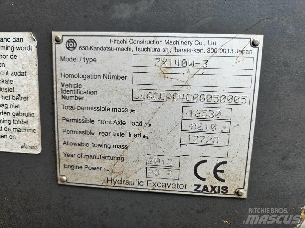 Hitachi ZX140W-3 Mobilbagger