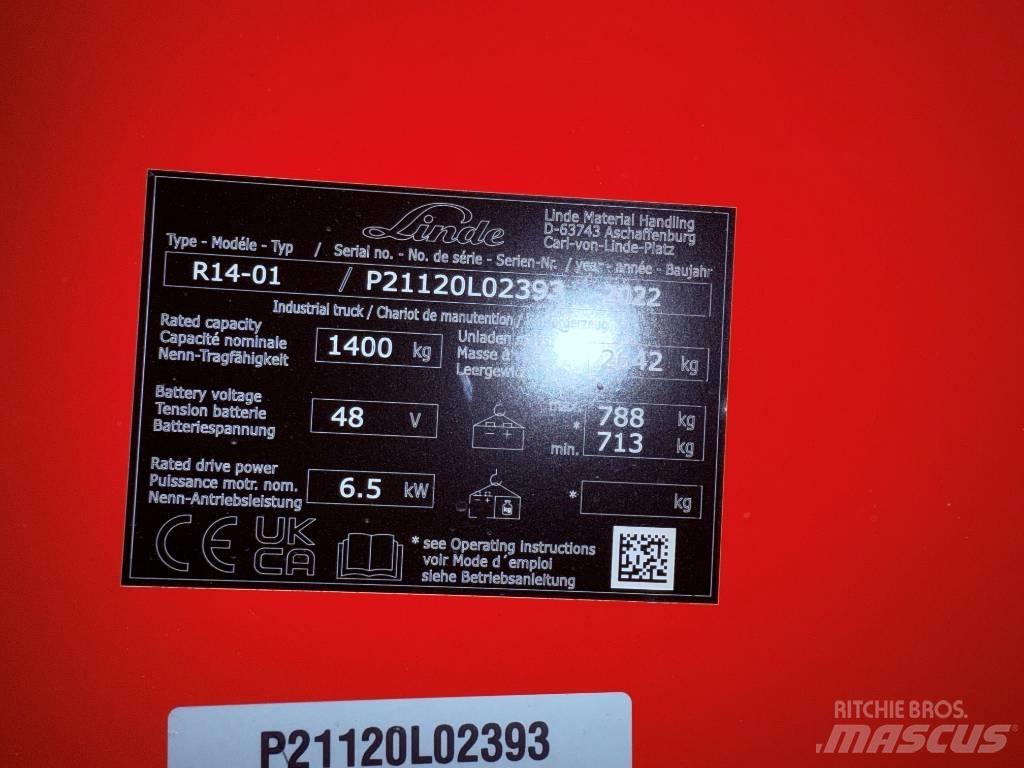Linde R14/1120 Schubmaststapler