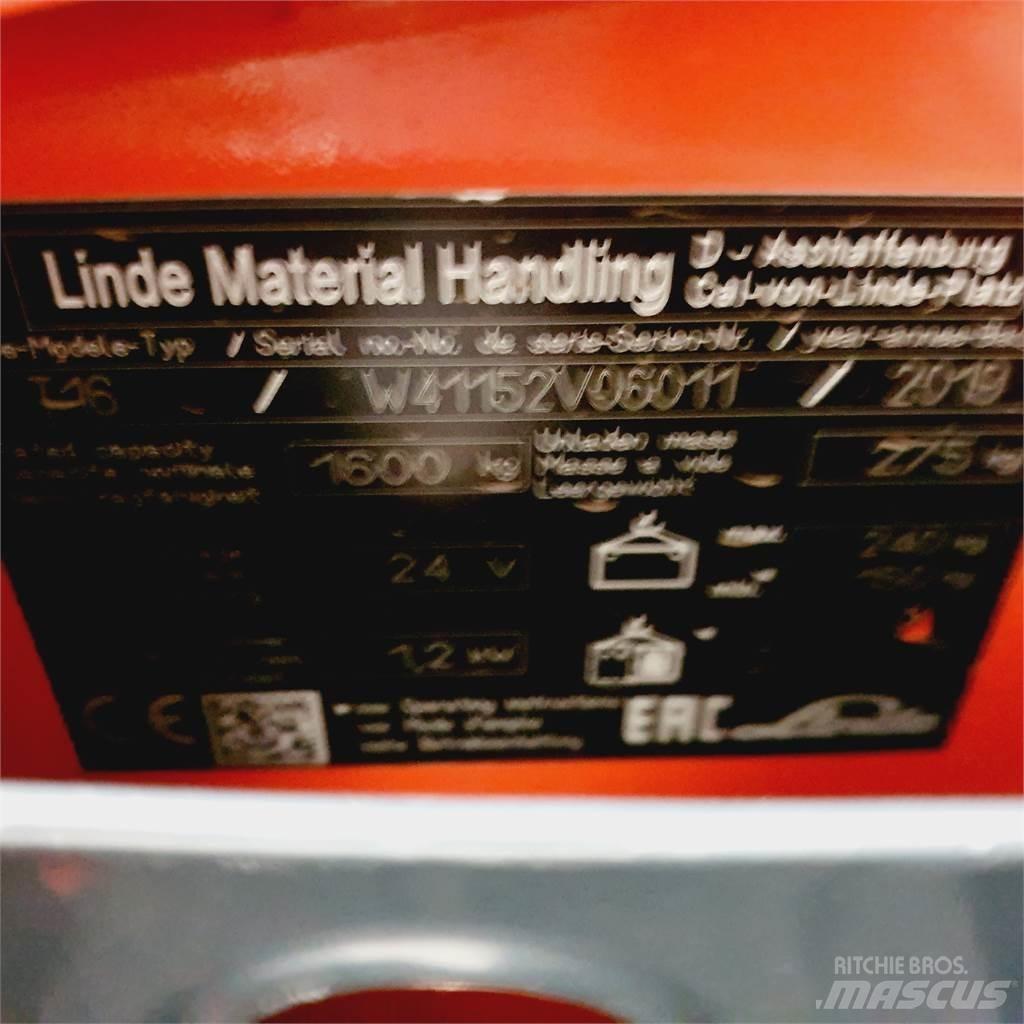 Linde T16 Li-Ion Niedergabelstapler