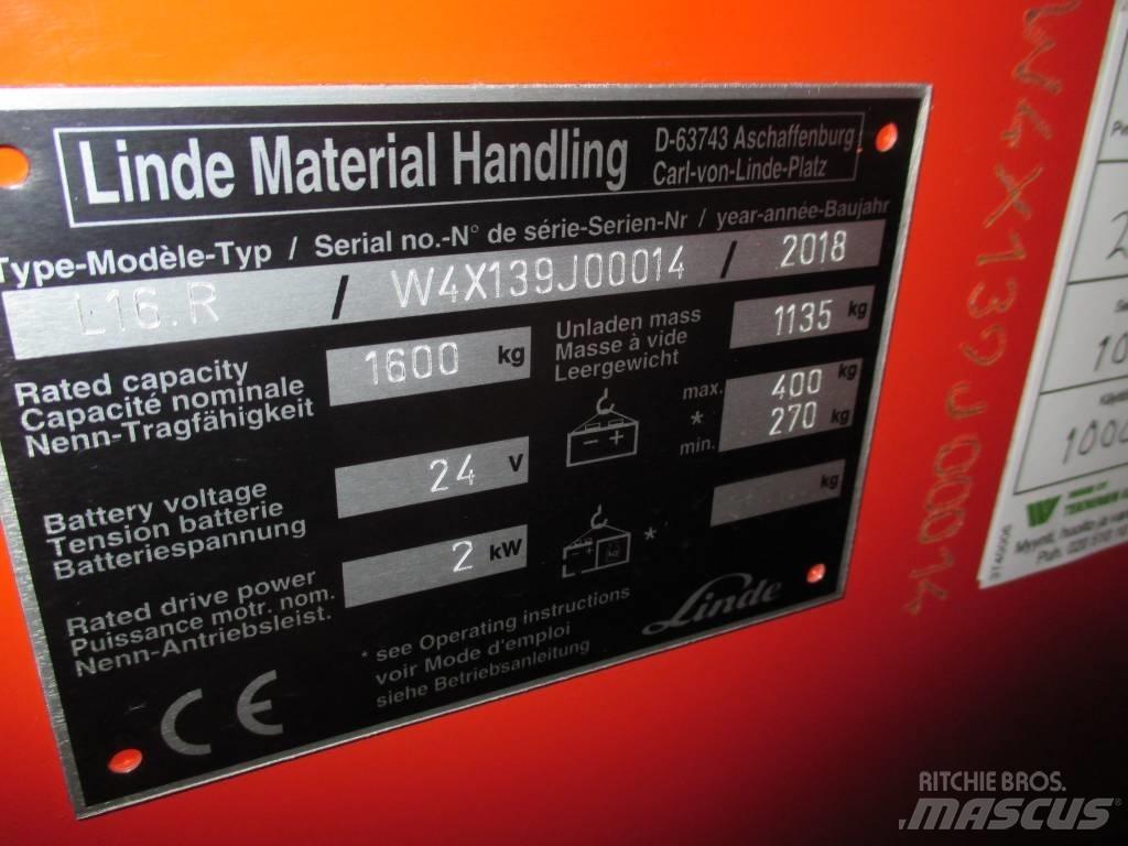 Linde L16R Selbstfahrstapler