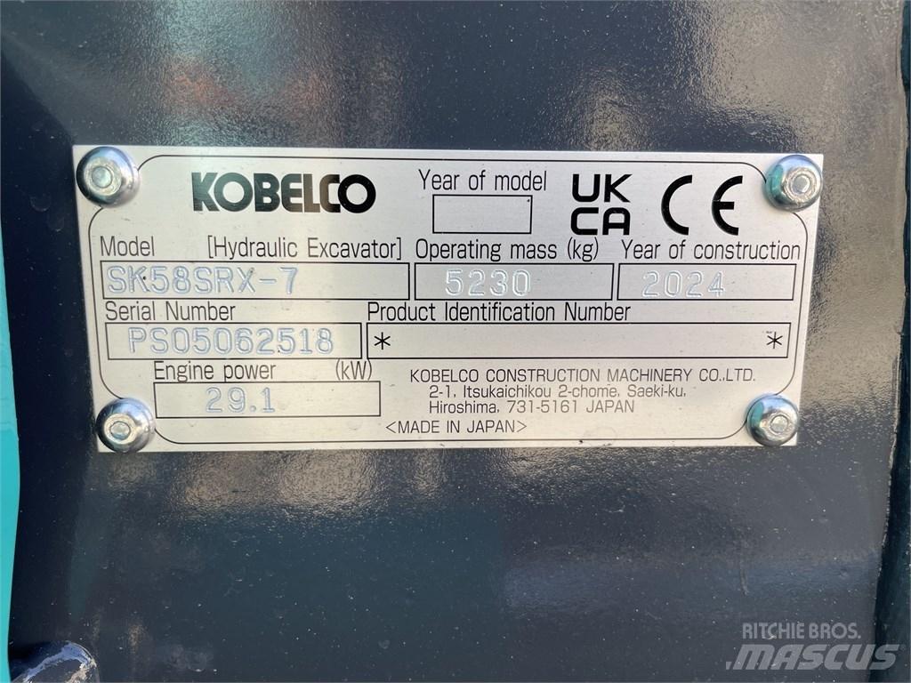 Kobelco SK 58 SRX-7 Minibagger < 7t