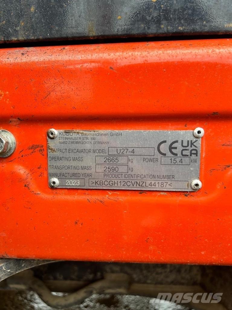 Kubota U 27-4 Minibagger < 7t