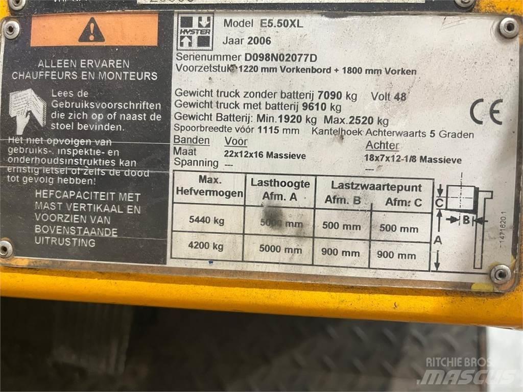 Hyster E5.50XL Elektrostapler