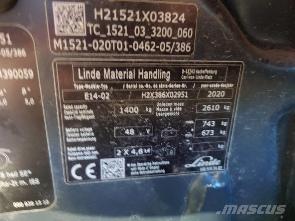 Linde E14/386 Elektrostapler