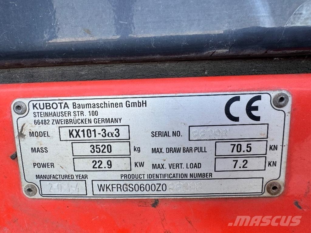 Kubota KX 101-3 A 3 Minibagger < 7t