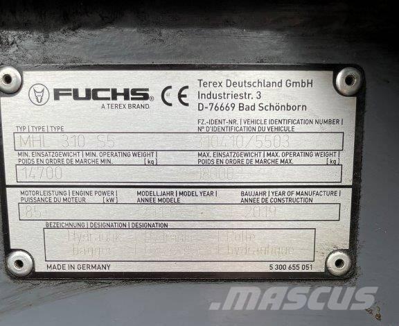 Fuchs MHL 310 Materialumschlag