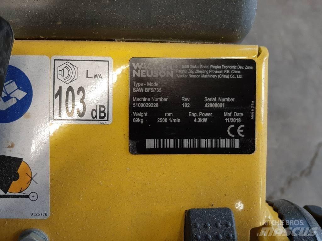 Wacker Neuson BFS735 Asphalt-/Betonsägen