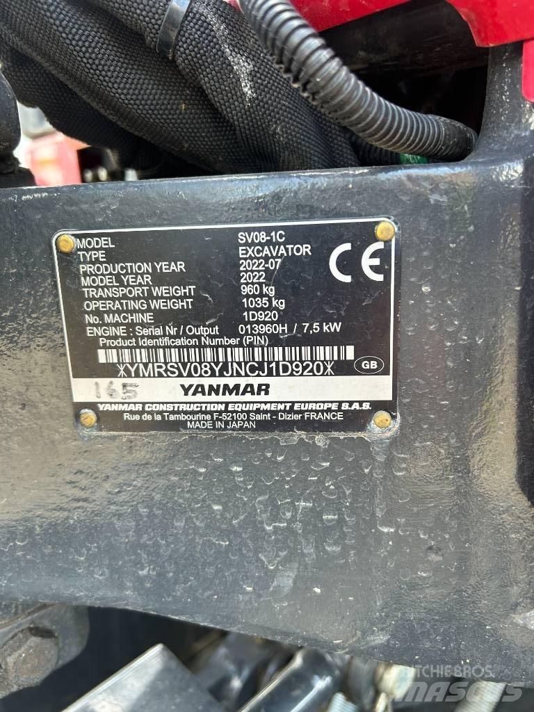 Yanmar SV08-1C Minibagger < 7t