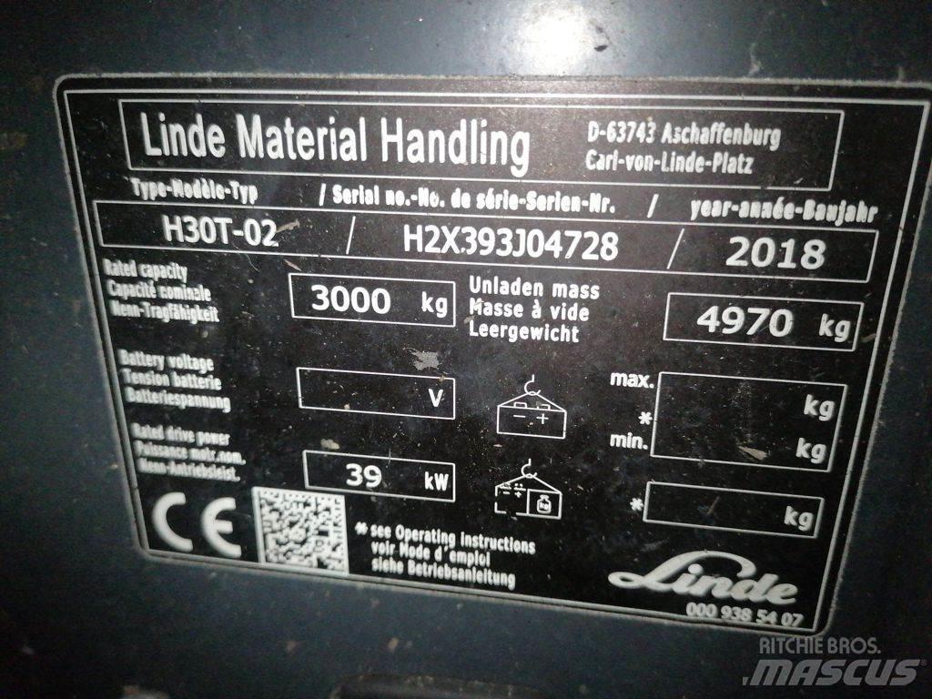 Linde H30T-02 Gasstapler