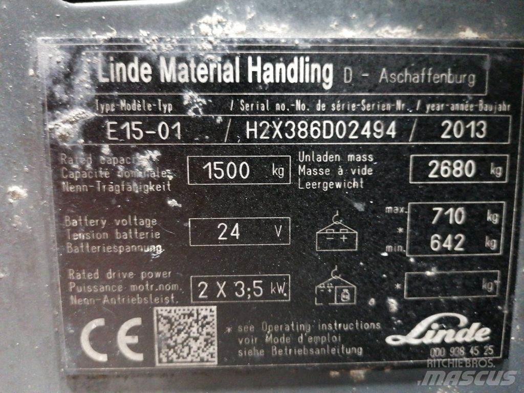 Linde E15-01 Elektrostapler