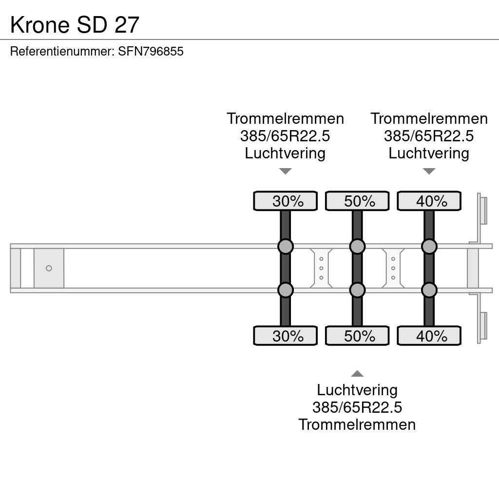 Krone SD 27 Pritschenauflieger
