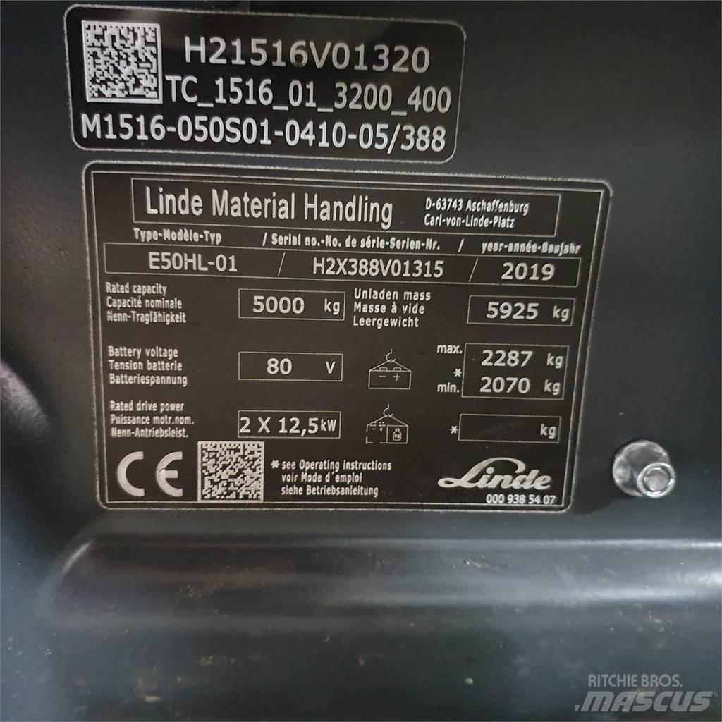Linde E50HL Elektrostapler