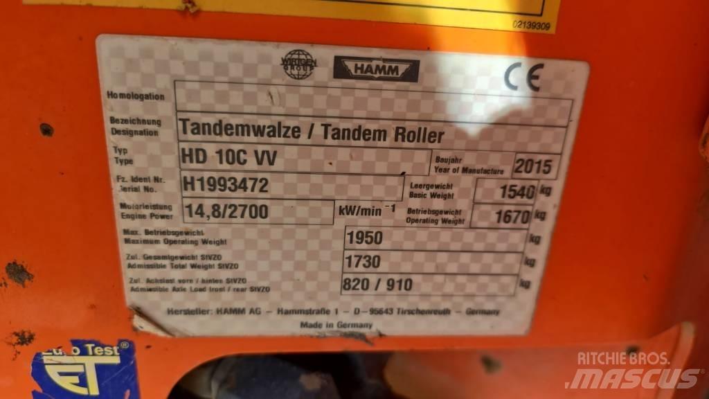 Hamm HD 10 C VV Tandemwalzen