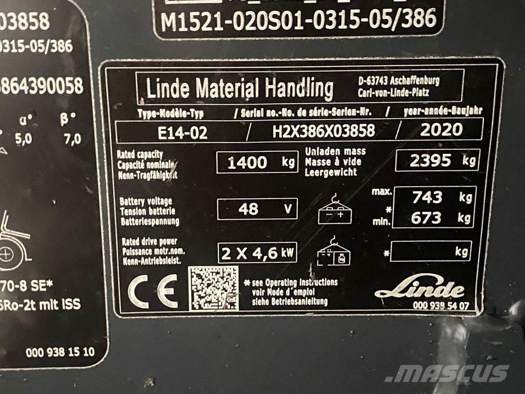 Linde E14-02 Elektrostapler