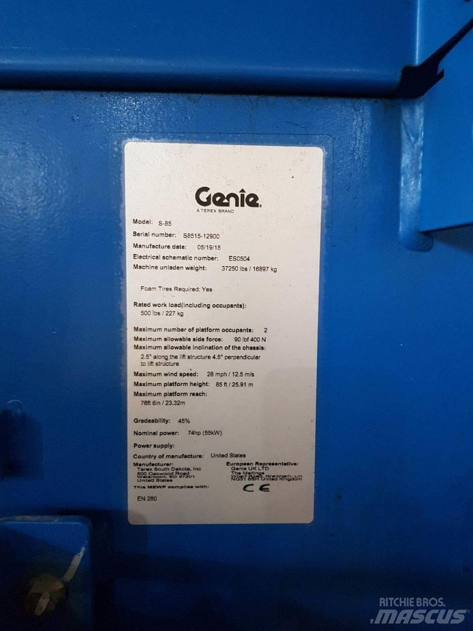 Genie S85 Teleskopbühnen