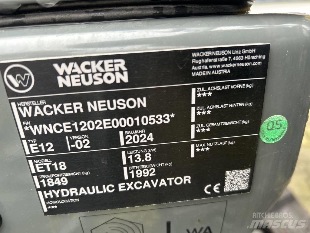 Wacker Neuson ET18 Raupenbagger
