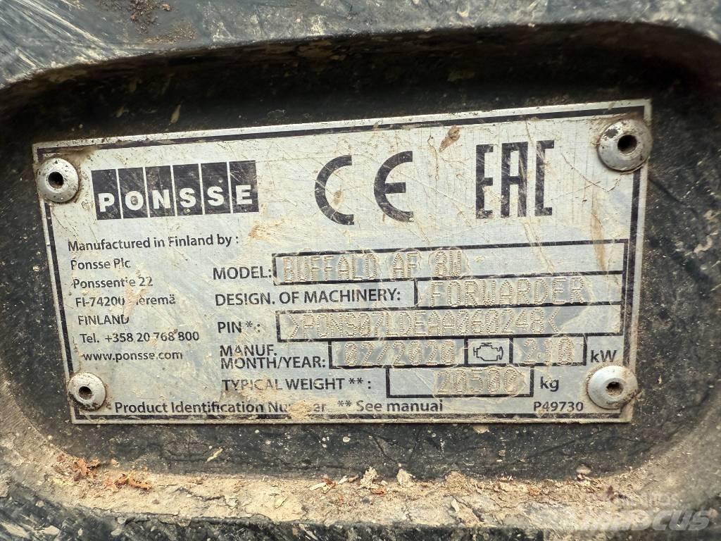 Ponsse BUFFALO AF 8W Forwarder