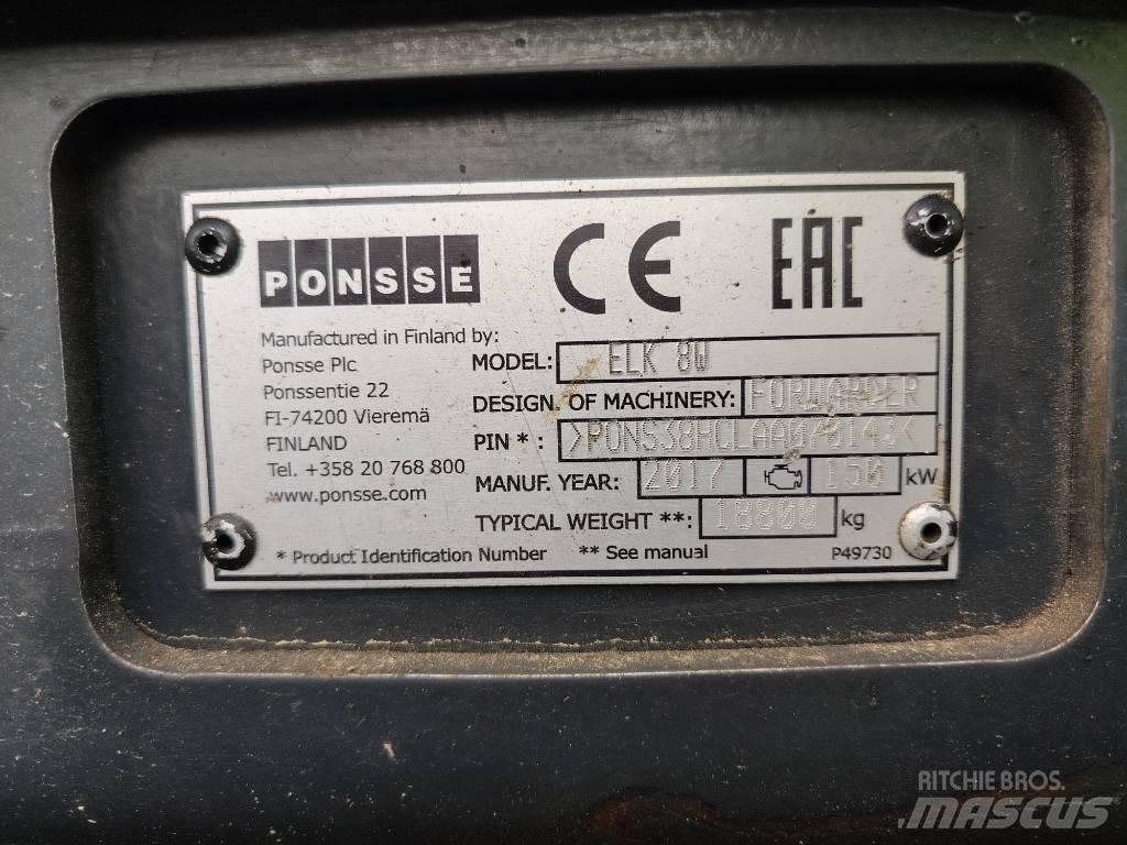 Ponsse Elk 8W Forwarder