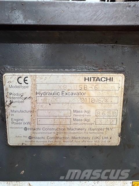 Hitachi ZX 85 USB-6 Midibagger  7t - 12t