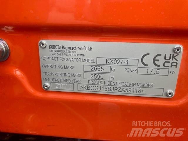 Kubota KX027-4 Minibagger < 7t