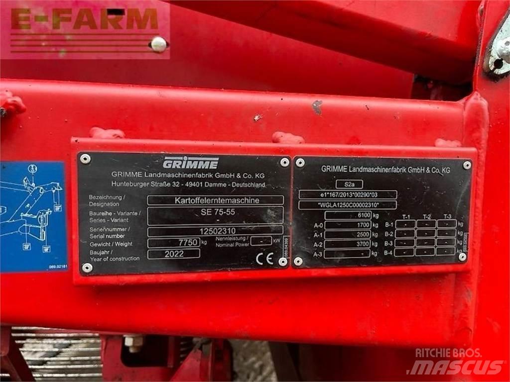 Grimme se 75-55 sb Kartoffelvollernter