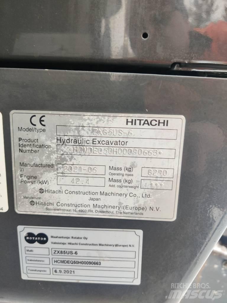 Hitachi ZX85US-6 Midibagger  7t - 12t