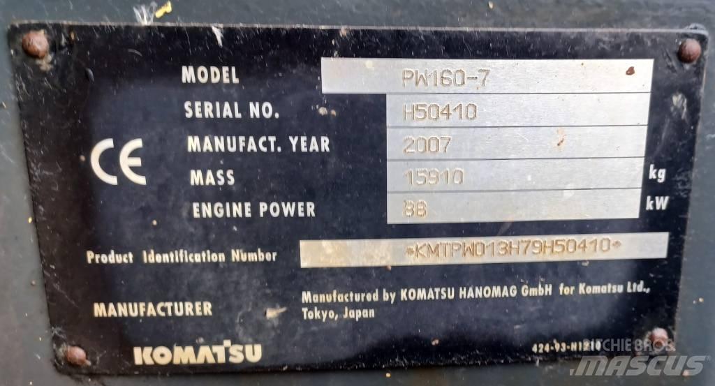 Komatsu PW 160-7 Mobilbagger