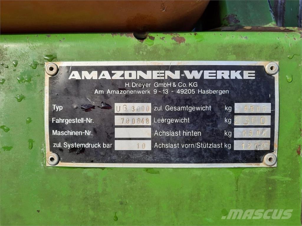 Amazone UG 3000 Anhängespritzen