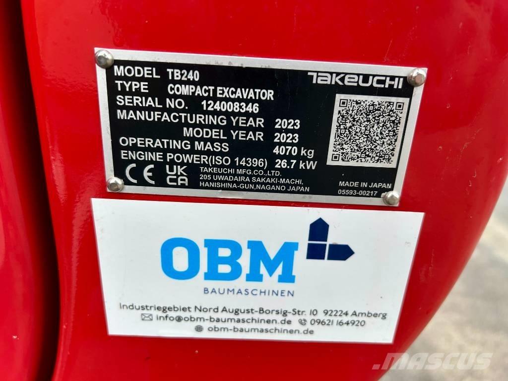 Takeuchi TB 240 Minibagger < 7t